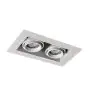 Noxion Inbouw Spot Zonder frame Pro 2x MR16 Kantelbaar Wit | Zaagmaat 181x97mm - GU10 Fitting