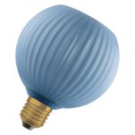 Osram Decor LED Lamp Blauw Glas LED E27 Globe Mat 3.5W 300lm - 827 Zeer Warm Wit | Vervangt 25W